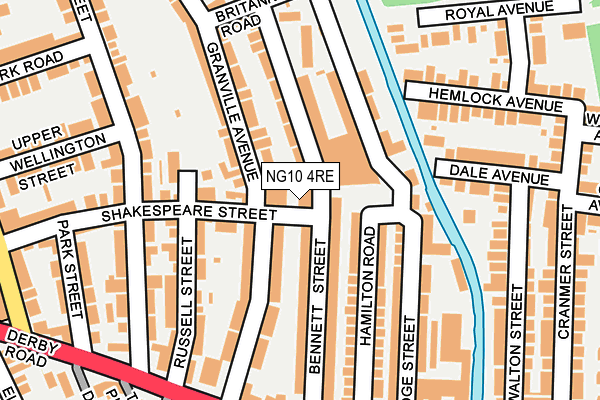 NG10 4RE map - OS OpenMap – Local (Ordnance Survey)