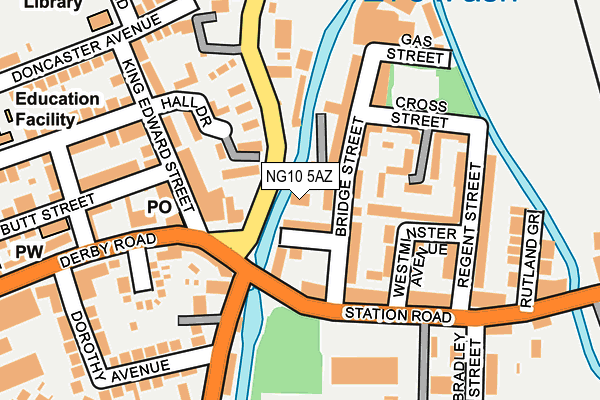 NG10 5AZ map - OS OpenMap – Local (Ordnance Survey)