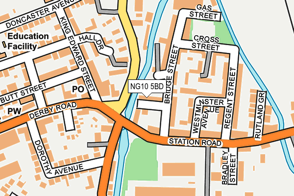 NG10 5BD map - OS OpenMap – Local (Ordnance Survey)