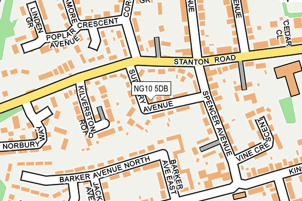 NG10 5DB map - OS OpenMap – Local (Ordnance Survey)