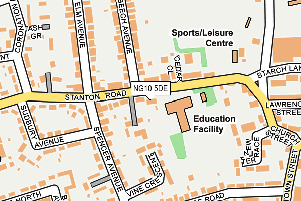 NG10 5DE map - OS OpenMap – Local (Ordnance Survey)