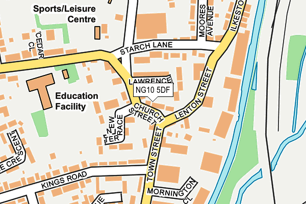 NG10 5DF map - OS OpenMap – Local (Ordnance Survey)