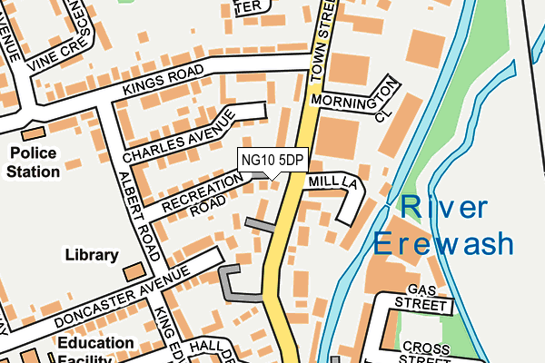 NG10 5DP map - OS OpenMap – Local (Ordnance Survey)