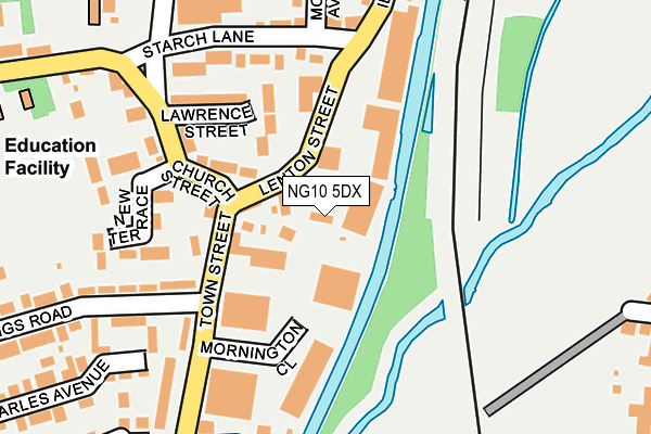 NG10 5DX map - OS OpenMap – Local (Ordnance Survey)