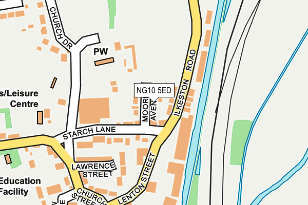 NG10 5ED map - OS OpenMap – Local (Ordnance Survey)