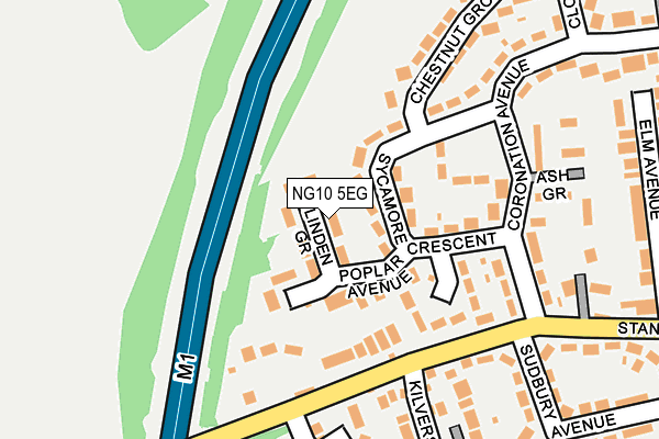 NG10 5EG map - OS OpenMap – Local (Ordnance Survey)