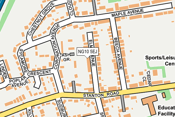 NG10 5EJ map - OS OpenMap – Local (Ordnance Survey)