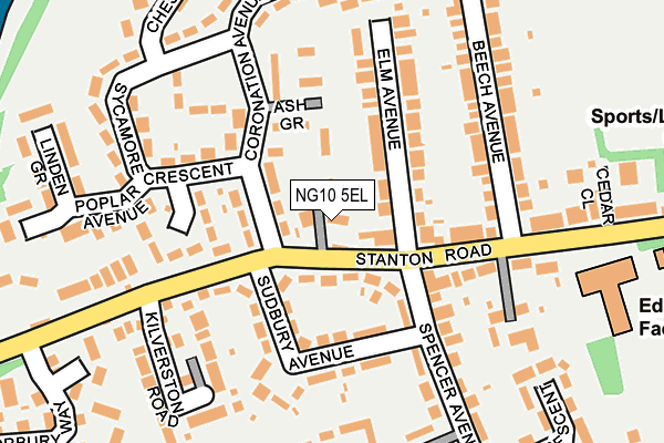 NG10 5EL map - OS OpenMap – Local (Ordnance Survey)