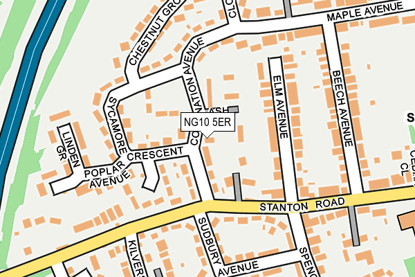 NG10 5ER map - OS OpenMap – Local (Ordnance Survey)