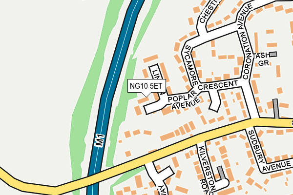 NG10 5ET map - OS OpenMap – Local (Ordnance Survey)