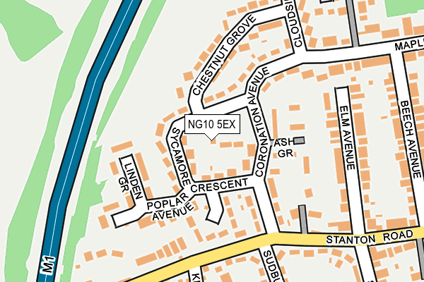 NG10 5EX map - OS OpenMap – Local (Ordnance Survey)