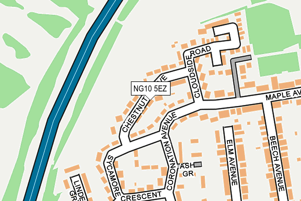 NG10 5EZ map - OS OpenMap – Local (Ordnance Survey)