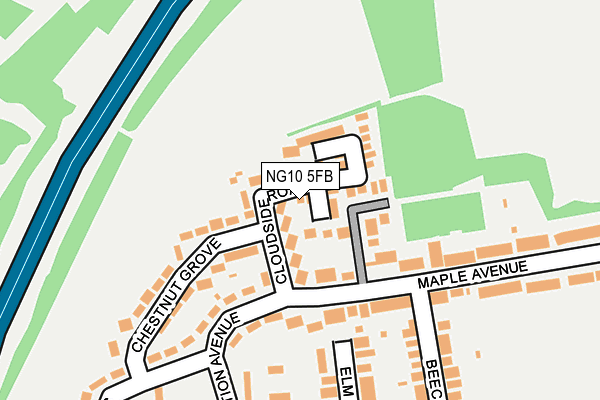 NG10 5FB map - OS OpenMap – Local (Ordnance Survey)