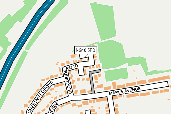NG10 5FD map - OS OpenMap – Local (Ordnance Survey)