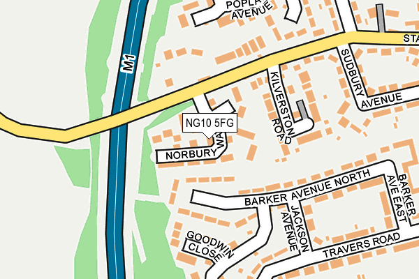 NG10 5FG map - OS OpenMap – Local (Ordnance Survey)