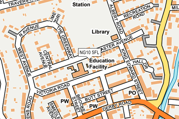 NG10 5FL map - OS OpenMap – Local (Ordnance Survey)