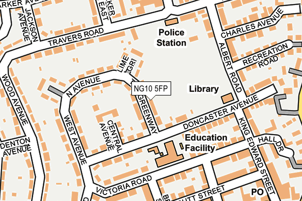 NG10 5FP map - OS OpenMap – Local (Ordnance Survey)