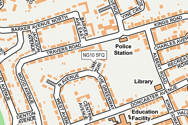 NG10 5FQ map - OS OpenMap – Local (Ordnance Survey)