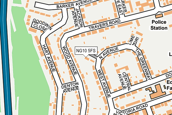 NG10 5FS map - OS OpenMap – Local (Ordnance Survey)