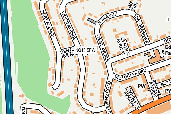 NG10 5FW map - OS OpenMap – Local (Ordnance Survey)