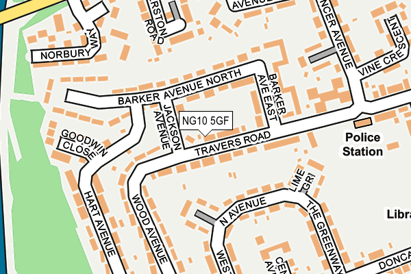 NG10 5GF map - OS OpenMap – Local (Ordnance Survey)