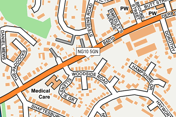 NG10 5GN map - OS OpenMap – Local (Ordnance Survey)