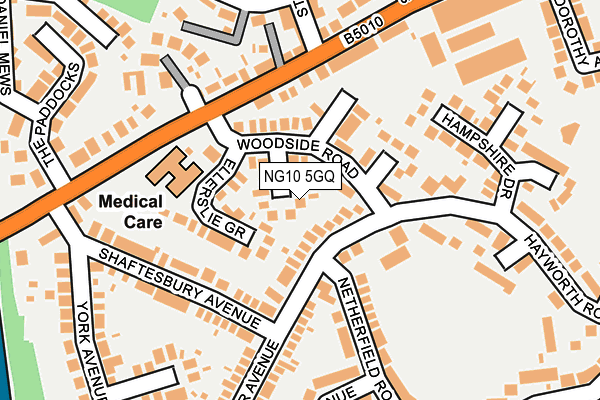 NG10 5GQ map - OS OpenMap – Local (Ordnance Survey)