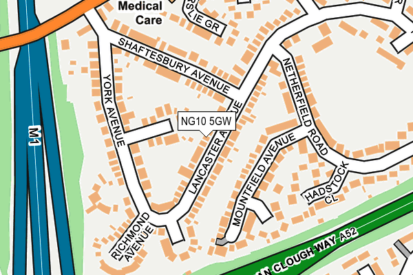 NG10 5GW map - OS OpenMap – Local (Ordnance Survey)