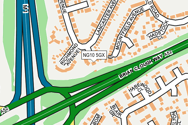 NG10 5GX map - OS OpenMap – Local (Ordnance Survey)