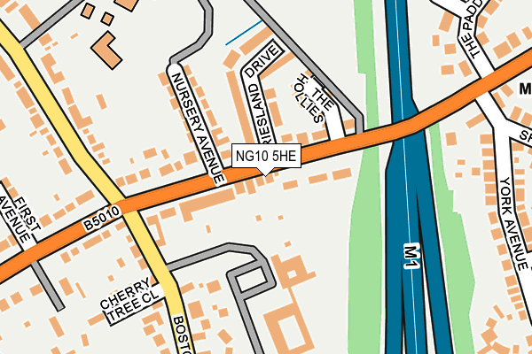 NG10 5HE map - OS OpenMap – Local (Ordnance Survey)