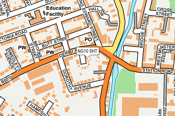 NG10 5HT map - OS OpenMap – Local (Ordnance Survey)