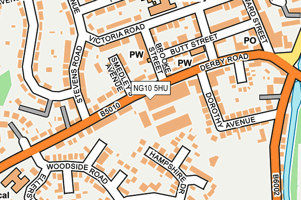 NG10 5HU map - OS OpenMap – Local (Ordnance Survey)