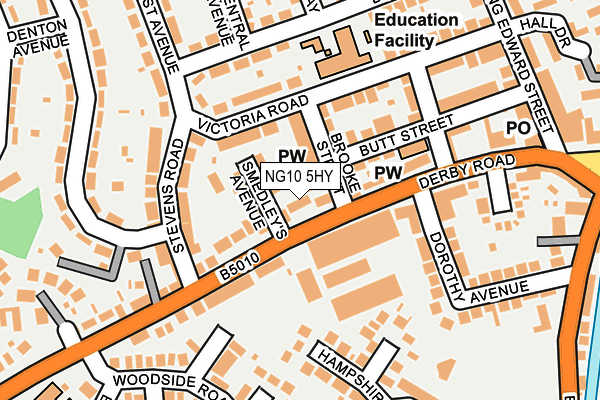 NG10 5HY map - OS OpenMap – Local (Ordnance Survey)