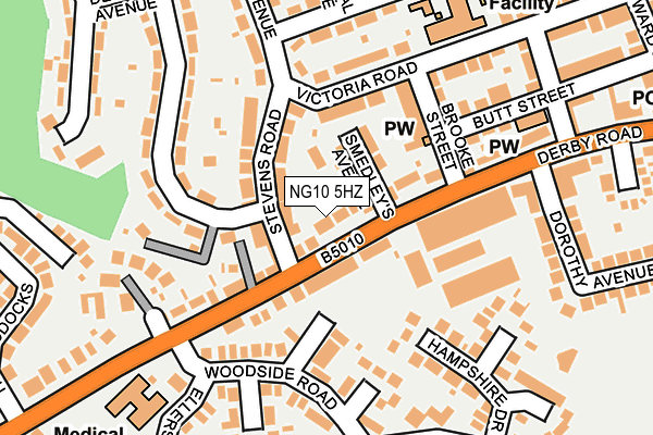 NG10 5HZ map - OS OpenMap – Local (Ordnance Survey)