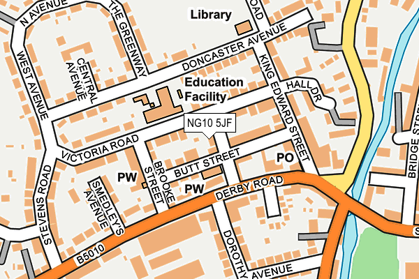 NG10 5JF map - OS OpenMap – Local (Ordnance Survey)