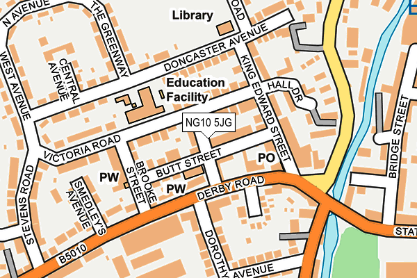 NG10 5JG map - OS OpenMap – Local (Ordnance Survey)