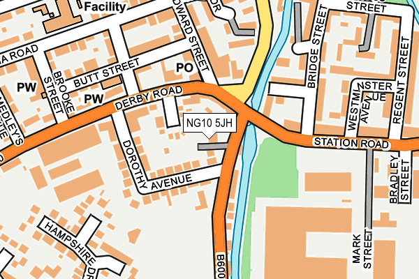 NG10 5JH map - OS OpenMap – Local (Ordnance Survey)