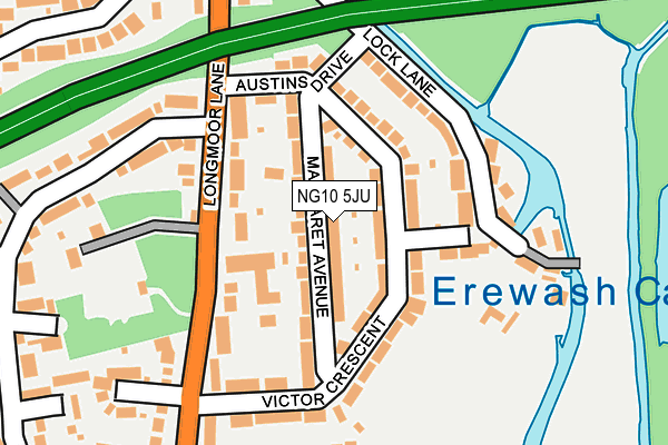 NG10 5JU map - OS OpenMap – Local (Ordnance Survey)