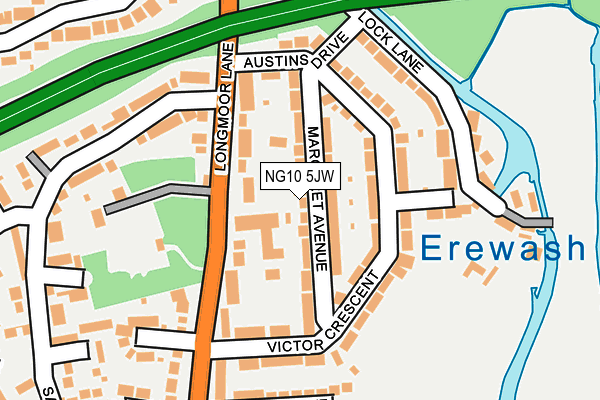 NG10 5JW map - OS OpenMap – Local (Ordnance Survey)