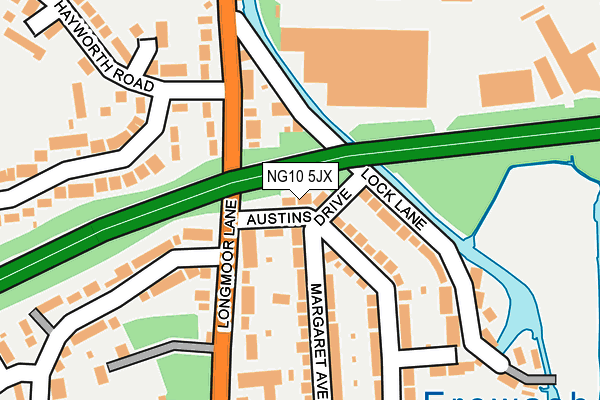 NG10 5JX map - OS OpenMap – Local (Ordnance Survey)