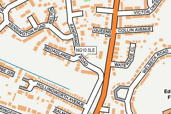 NG10 5LE map - OS OpenMap – Local (Ordnance Survey)