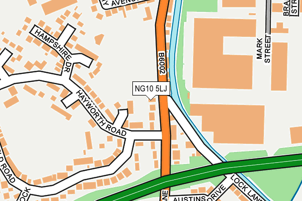 NG10 5LJ map - OS OpenMap – Local (Ordnance Survey)