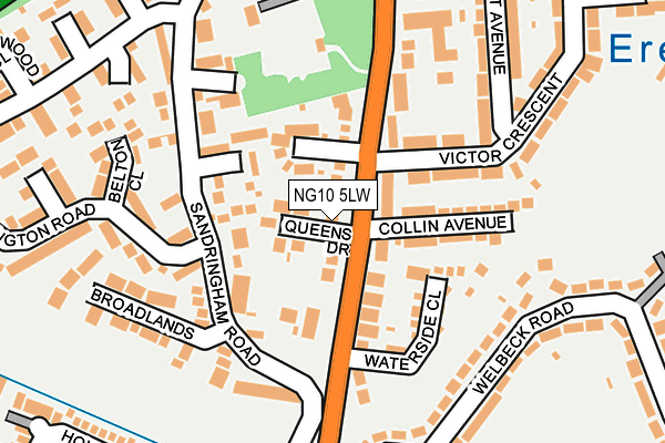 NG10 5LW map - OS OpenMap – Local (Ordnance Survey)
