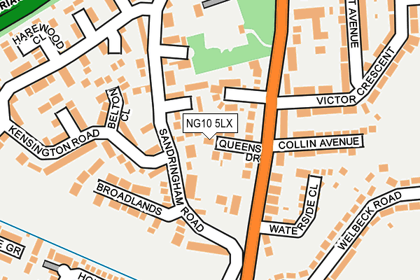 NG10 5LX map - OS OpenMap – Local (Ordnance Survey)
