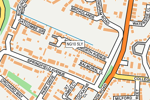 NG10 5LY map - OS OpenMap – Local (Ordnance Survey)