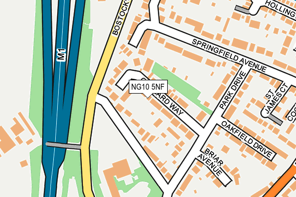 NG10 5NF map - OS OpenMap – Local (Ordnance Survey)