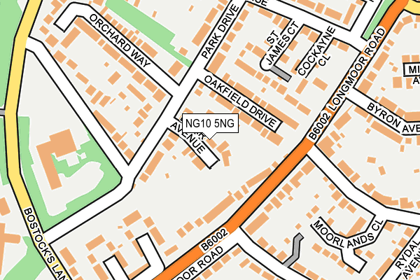 NG10 5NG map - OS OpenMap – Local (Ordnance Survey)