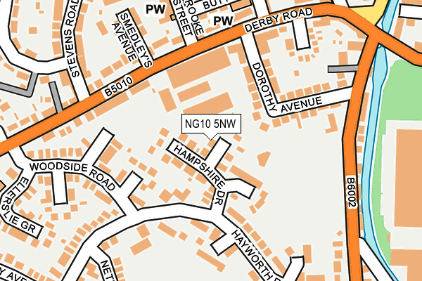 NG10 5NW map - OS OpenMap – Local (Ordnance Survey)