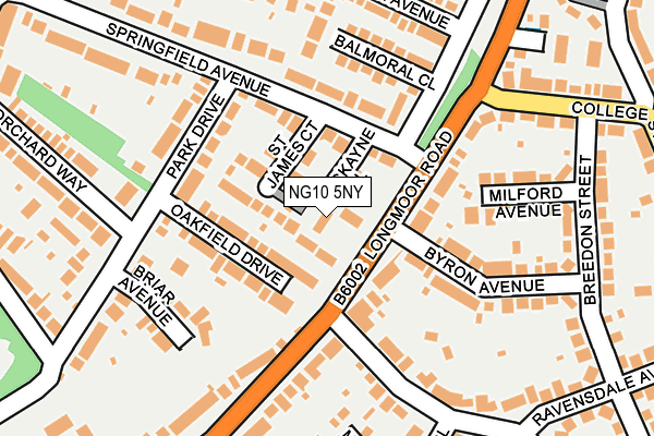 NG10 5NY map - OS OpenMap – Local (Ordnance Survey)