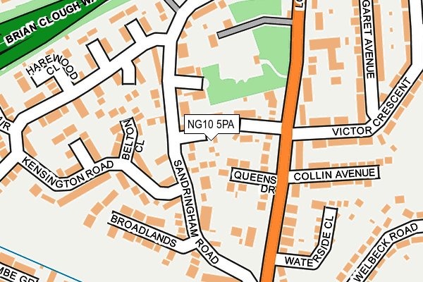 NG10 5PA map - OS OpenMap – Local (Ordnance Survey)